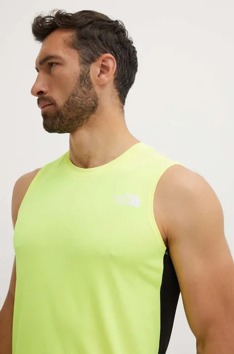 The North Face t-shirt sportowy Lightbright kolor żółty NF0A825PROH1