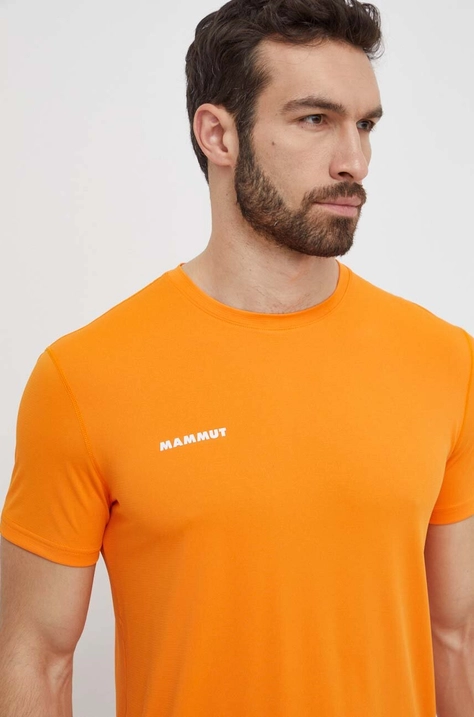 Mammut t-shirt sportowy kolor pomarańczowy gładki