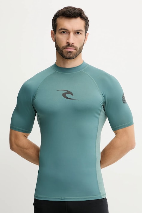 Rip Curl t-shirt kąpielowy WAVES UPF kolor zielony 142MRV
