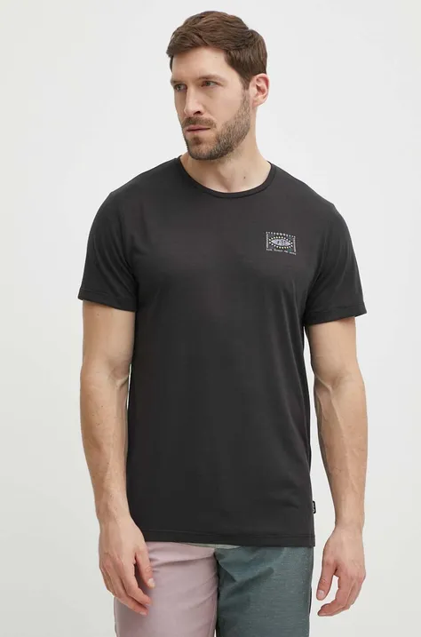 Picture t-shirt Maribo męski kolor czarny z nadrukiem MTS1132