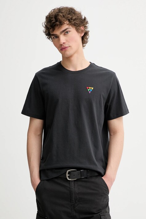 Levi's tricou din bumbac Pride culoarea alb, cu imprimeu, 24671