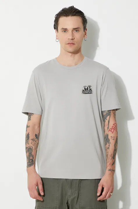 C.P. Company t-shirt in cotone Jersey Artisanal British Sailor uomo colore grigio 16CMTS286A005431G