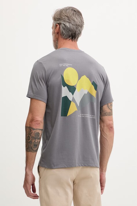 Peak Performance T-shirt męski Explore Graphic szary G79744