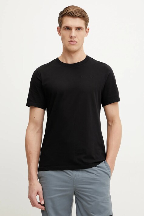 Peak Performance tricou din bumbac barbati, culoarea negru, neted