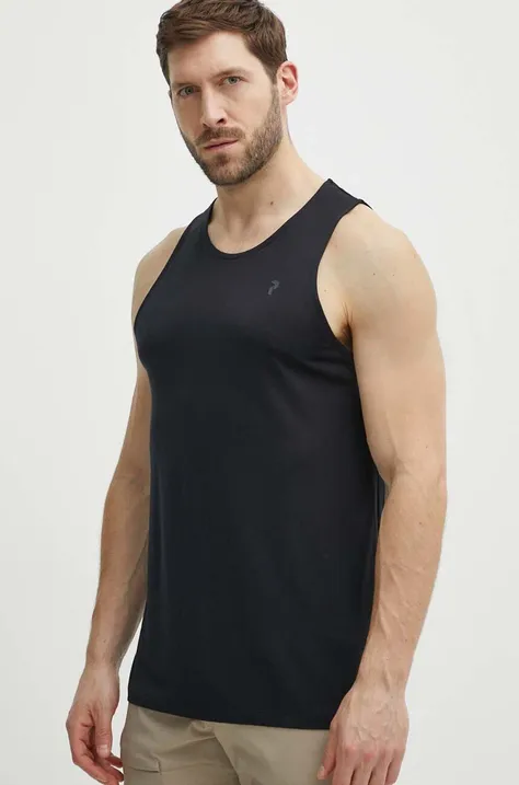 Sportska majica kratkih rukava Peak Performance Delta boja: crna