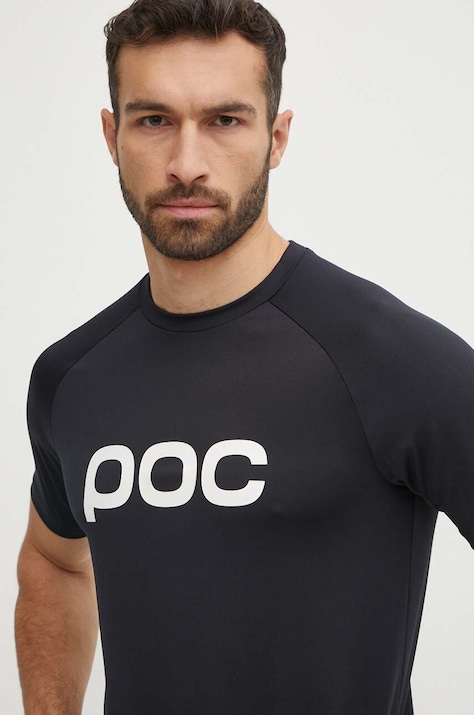 POC t-shirt rowerowy Reform Enduro kolor czarny z nadrukiem