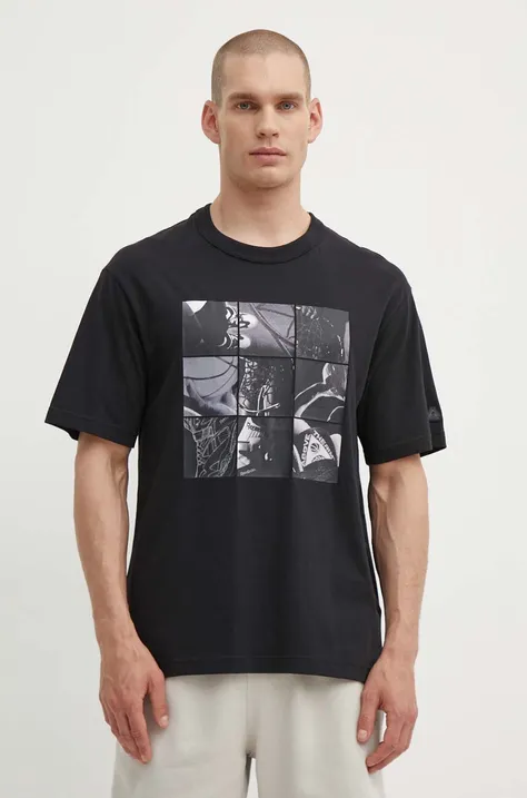 Бавовняна футболка Reebok Classic Basketball чоловіча колір чорний з принтом 100075508