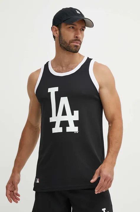 Футболка 47 brand MLB Los Angeles Dodgers чоловіча колір чорний BB012PMFKXZ609483JK