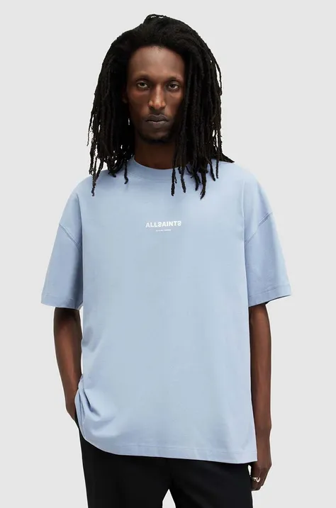 Bavlnené tričko AllSaints SUBVERSE SS CREW pánske, s potlačou, MG292Y