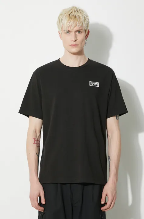 Kenzo cotton t-shirt Bicolor KP Classic T-Shirt men’s black color with a print FE55TS1844SG.99J