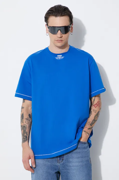 Тениска Ader Error Tee в синьо с изчистен дизайн BN01SSTS0103