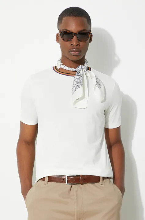 Bavlnené tričko Paul Smith pánske, béžová farba, jednofarebné, M1R-697PS-H00084