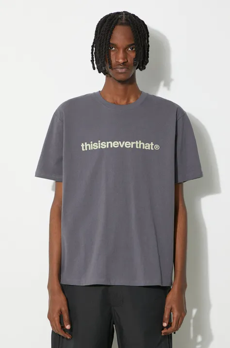 thisisneverthat t-shirt T-Logo Tee men’s gray color with a print TN240TTSST01