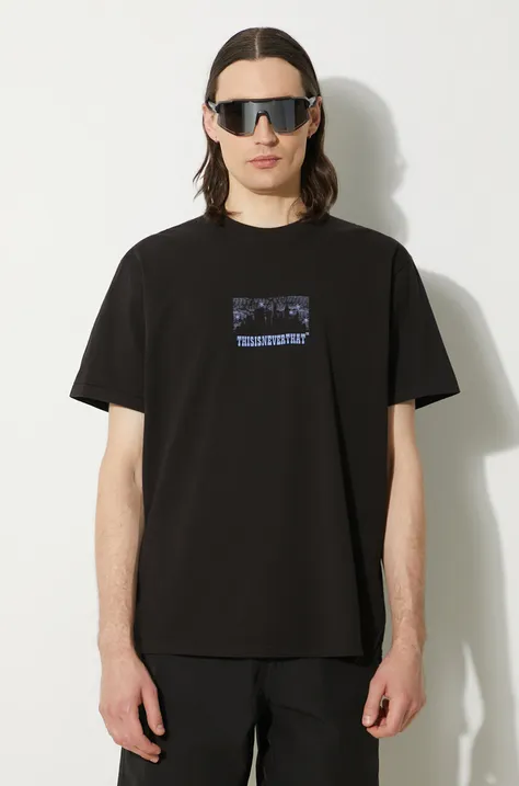 Βαμβακερό μπλουζάκι thisisneverthat Nightmare Tee ανδρικό, χρώμα: μαύρο, TN241TTSST16