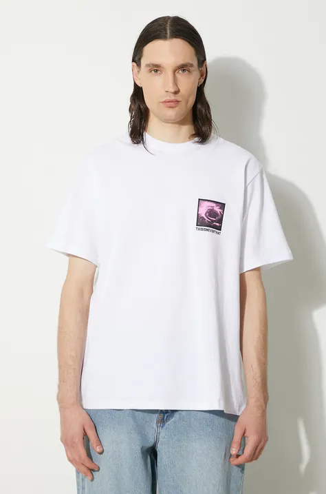 Bavlnené tričko thisisneverthat Permutations Tee pánske, biela farba, s potlačou, TN241TTSST33