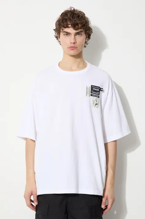 Undercover t-shirt in cotone Tee uomo colore bianco con applicazione UC1D4807.4