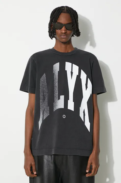 Βαμβακερό μπλουζάκι 1017 ALYX 9SM Alyx Logo Print Graphic ανδρικό, χρώμα: μαύρο, AAUTS0457FA01