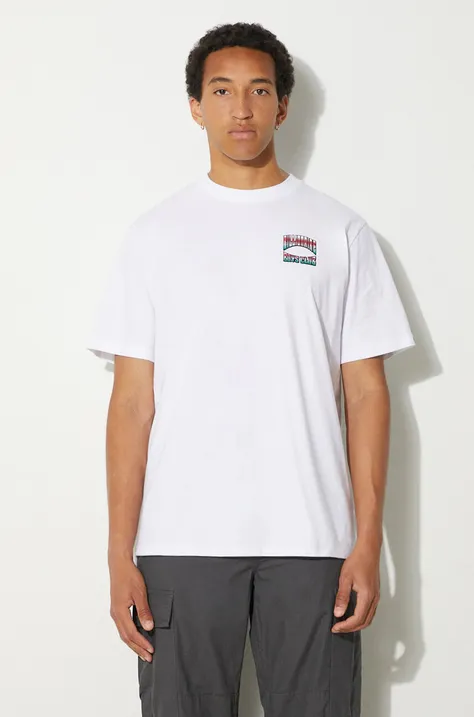 Βαμβακερό μπλουζάκι Billionaire Boys Club Big Catch ανδρικό, χρώμα: άσπρο, B24246
