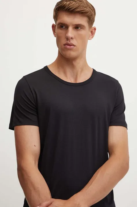 CDLP t-shirt męski kolor czarny gładki MTO016210201