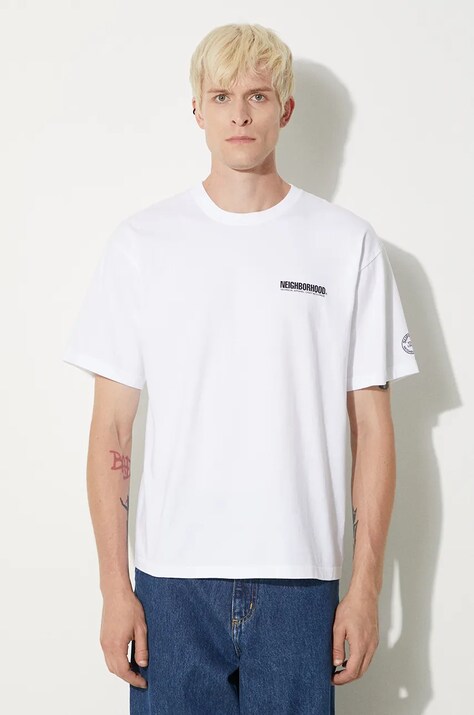 NEIGHBORHOOD t-shirt Tee SS-9 uomo colore bianco 241PCNH.ST09
