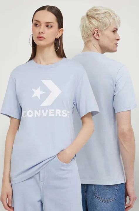 Хлопковая футболка Converse с принтом
