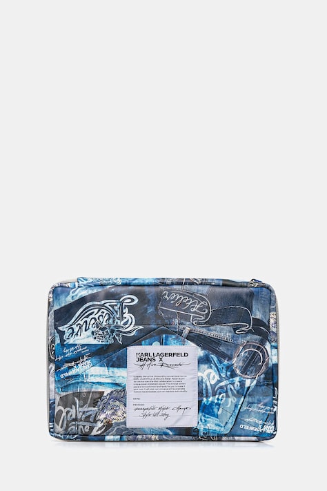 Karl Lagerfeld Jeans custodia per laptop colore blu A1W32131
