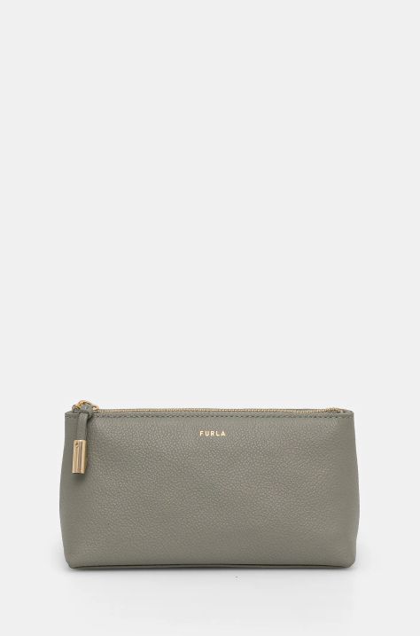 Furla punga cosmetice culoarea verde, WE00710 BX3036 AG700