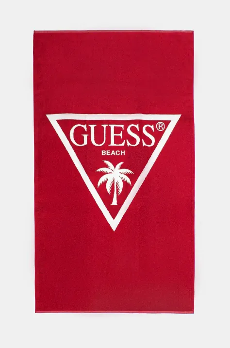 Guess asciugamano con aggiunta di lana colore rosso E5GZ14 SG00P