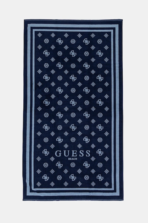 Βαμβακερή πετσέτα Guess χρώμα: ναυτικό μπλε, E5GZ08 SG00P