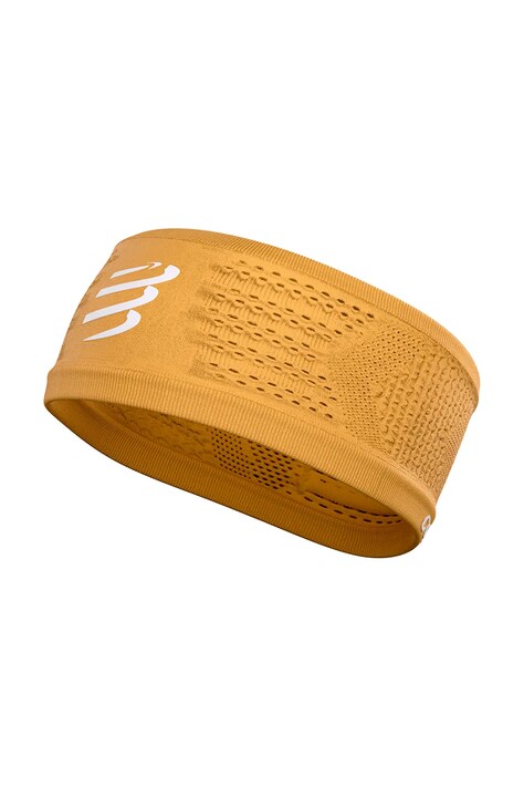 Compressport opaska na głowę damska On/Off żółta XBNU390