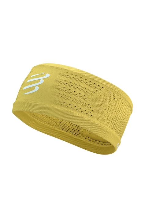Compressport opaska na głowę damska On/Off żółta XBNU390