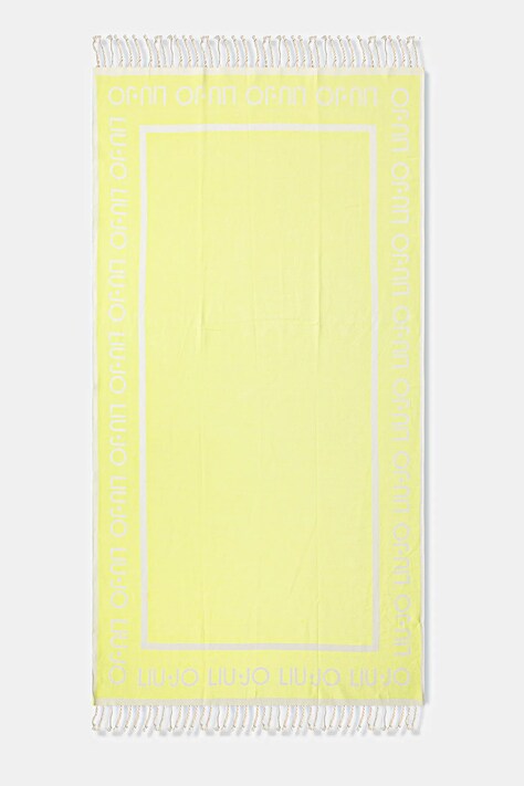 Bavlnený plážový uterák Liu Jo zelená farba, VA5199.T0300