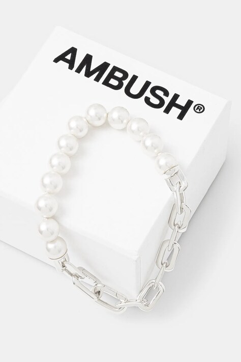 Срібний браслет AMBUSH Pearl Padlock Bracelet — фото 4