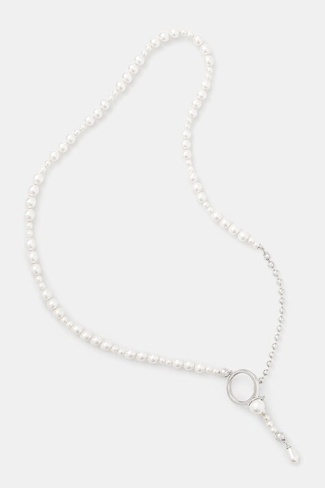 AMBUSH colier de argint Pearl Strand Necklace 12115268