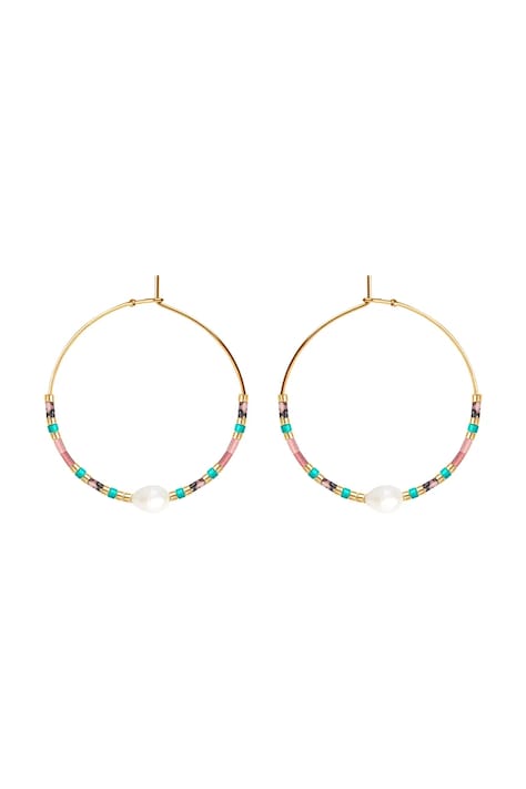 Επιχρυσωμένα σκουλαρίκια Lilou 252/35/KOL/MIXKAM/MIXCOL/PEB/PO