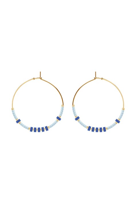 Pozlacené náušnice Lilou 252/35/KOL/MIXKAM/NIE/PO