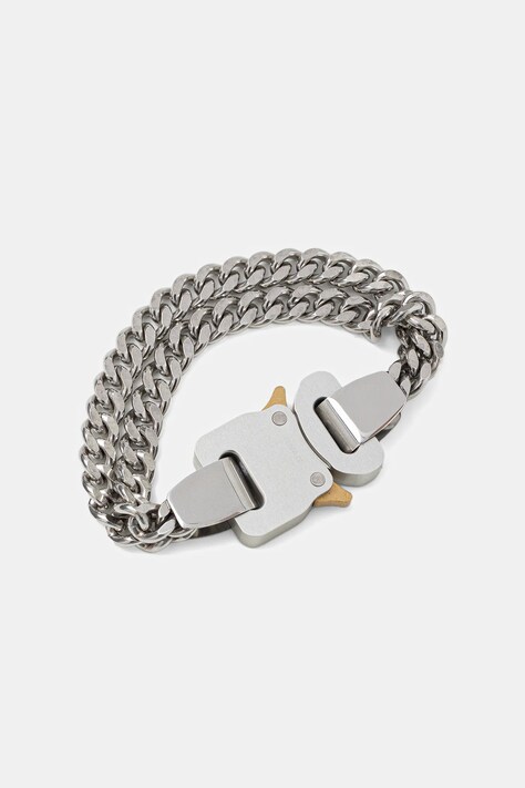1017 ALYX 9SM bransoletka 2x chain buckle damska AAUJW0218OT01