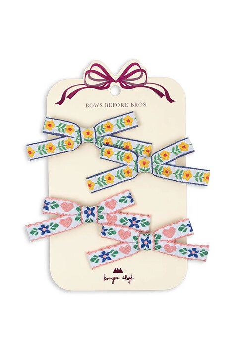 Детские заколки для волос Konges Sløjd 4 PACK MINI BOW HAIR CLIPS 4 шт KS102797