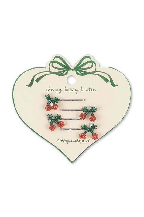 Παιδικά κλιπ μαλλιών Konges Sløjd 4 PACK MINI CHERRY HAIR PIN KS103215