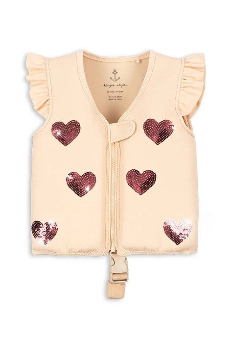Dětská plavecká vesta Konges Sløjd AVERY SWIM VEST béžová barva, KS103361