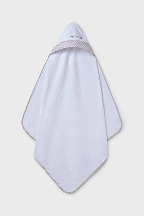 Детское хлопковое полотенце с капюшоном Mayoral Newborn 9917