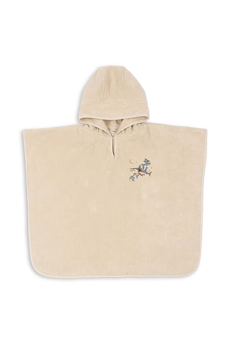 Детски памучен халат Konges Sløjd TERRY PONCHO EMBROIDERY GOTS KS102809