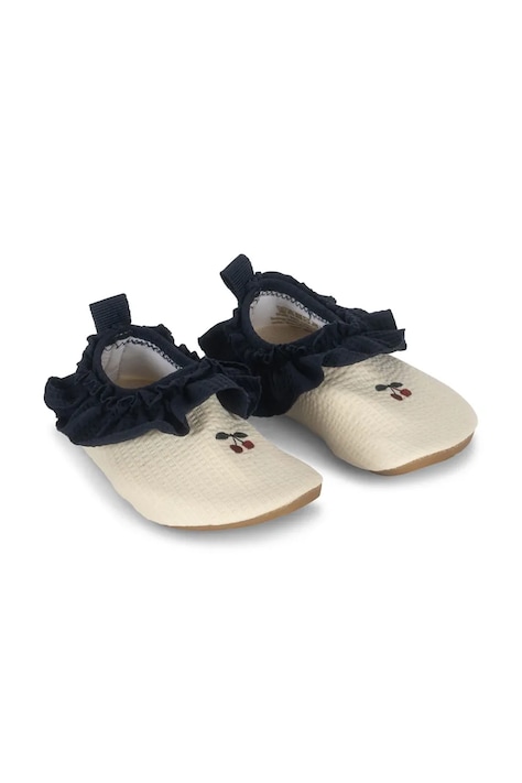 Παιδικά παπούτσια νερού Konges Sløjd SAILOR FRILL SWIM SHOES χρώμα: μπεζ, KS102708