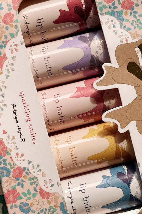 Σετ περιποίησης χειλιών Konges Sløjd LIP BALM GLITTER 5 PCS 5-pack KS102864