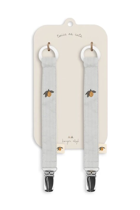 Konges Sløjd cumilánc  SEERSUCKER PACIFIER STRAP 2 db KS102903