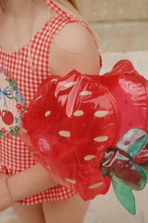 Plavecké rukávy pro děti Konges Sløjd WATER WINGS STRAWBERRY červená barva, KS102486