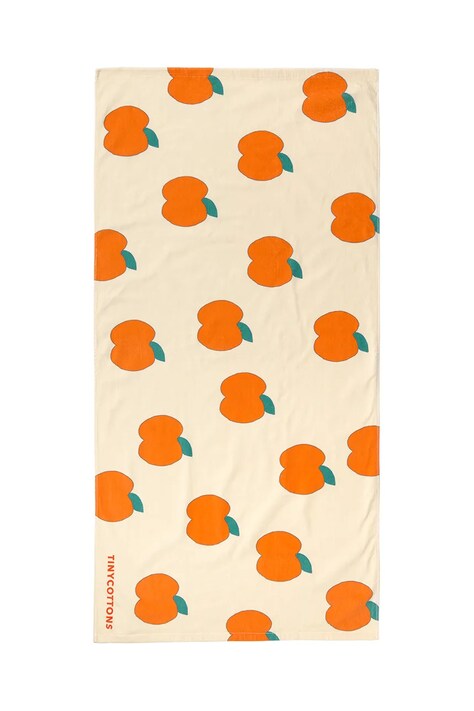 Tinycottons prosop din bumbac pentru copii APPLES TOWEL culoarea bej, SS25-373