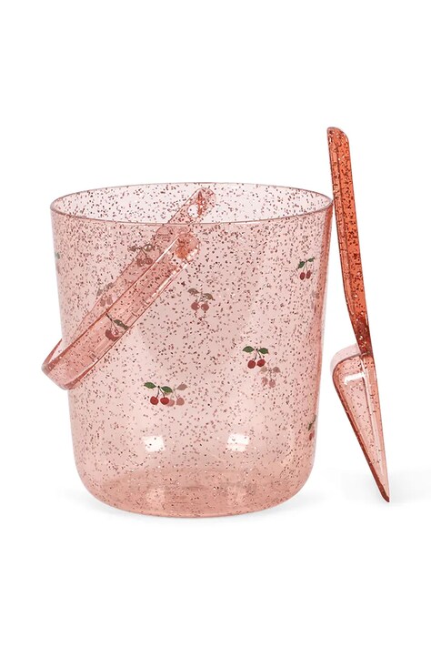 Konges Sløjd zestaw zabawek do piaskownicy GLITTER BUCKET AND SHOVEL PRINT KS104531