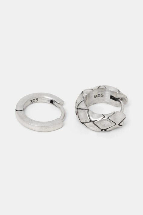 AllSaints ezüst fülbevaló 2 pár férfi, 37514793SLV041