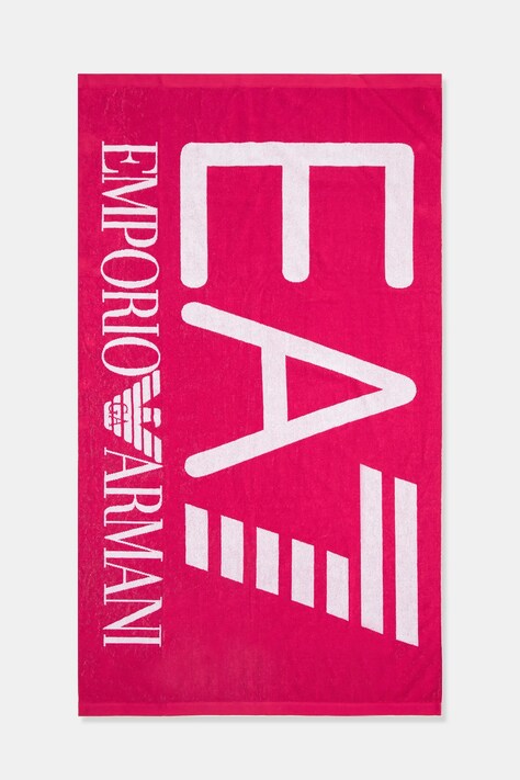 Bavlnený uterák EA7 Emporio Armani ružová farba, AF13300.7X000102